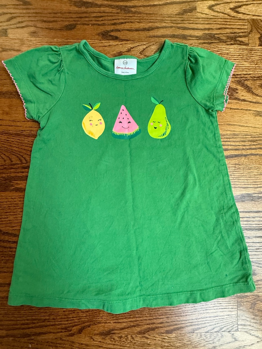 Hanna Andersson Happy Fruit Graphic Tee Sz 5